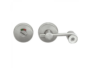 Chiavistello WC Libero Occupato a Gancio con Segnalatore Rosetta 236 Ø52x10 AISI304 Inox varie finiture | Fimet Maniglie - immagine 3